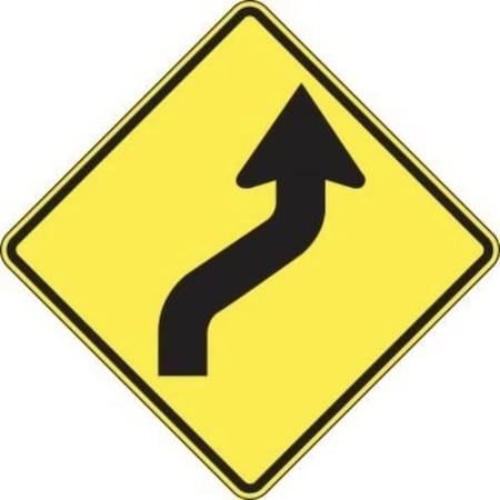 Accuform DIRECTION SIGN RIGHT REVERSE CURVE 24 in FRW290RA